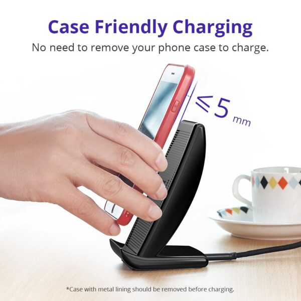 WC05 7.5W Dual Coil Wireless Charging Stand - Image 10