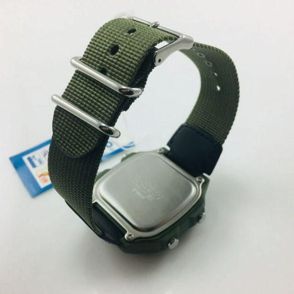 Men's AE1200WHB-3BV Green Cloth Quartz Watch - Image 4