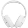 JBL Tune 770NC Adaptive Noise Cancelling Bluetooth JBL Pure Bass Wireless Over Ear ANC Headphones - White