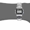 Casio A158WA-1DF Men's Classic Silver Stainless Steel Water Resistant Digital Watch - Image 4