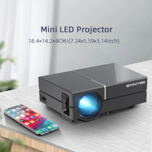 BYINTEK K8 HD 1280*720P LCD 1080P Home Theater Portable LED Video Mini Projector(Optional Android 10 ) for Phone 3D 4K - Image 3