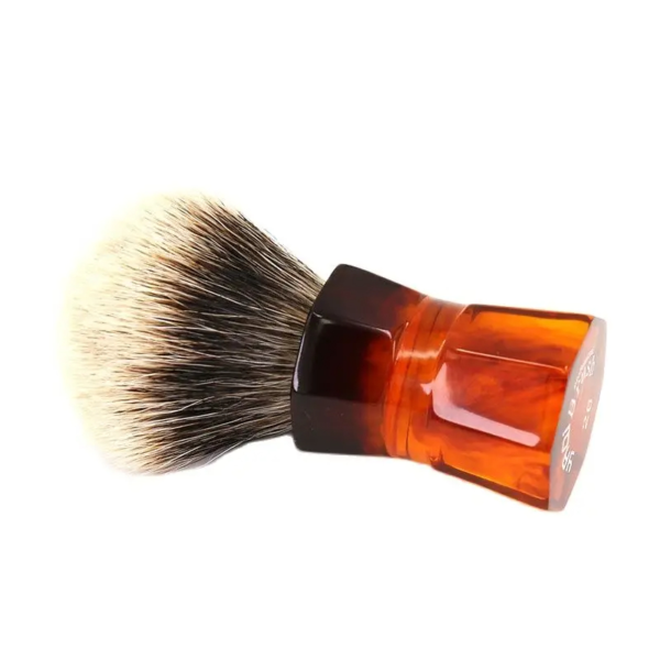 Yaqi 26mm Moka Express Two Band Badger Hair Men's Beard Shaving Brush - Image 4