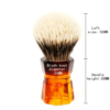 Yaqi 26mm Moka Express Two Band Badger Hair Men's Beard Shaving Brush - Image 3