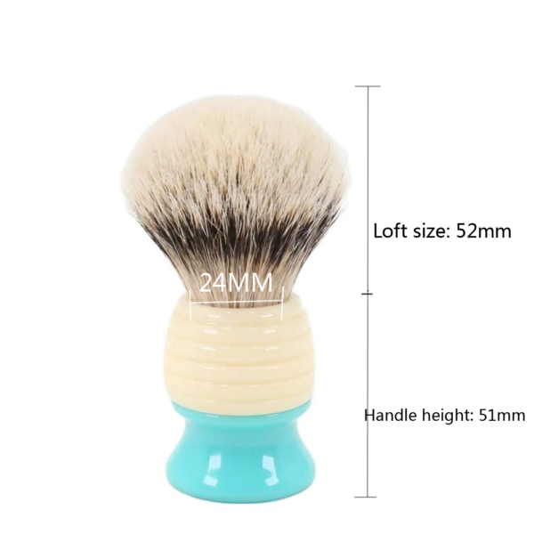 YAQI 24mm Silvertip Badger Hair knots Mens Wet Shaving Brush - Image 6