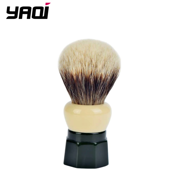 YAQI 24MM Green Obsidian Two Band Badger Hair Men Wet Shaving Brush