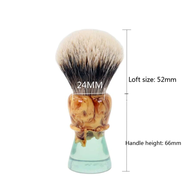 Yaqi Cavern Lake Two Band Badger Hair Men Wet Shaving Brush - Image 6