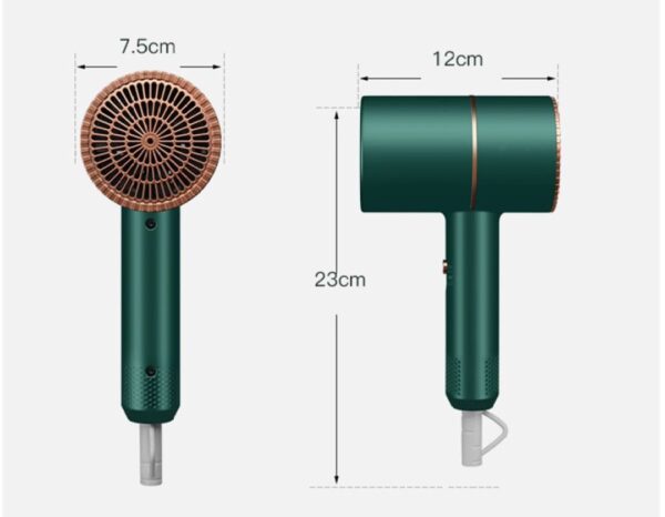 Professional Hair Dryer - Professional Ionic Stylish Hair Dryer with Over Heat Protection Nozzles,Powerful Hair Blower Dryer - Image 9