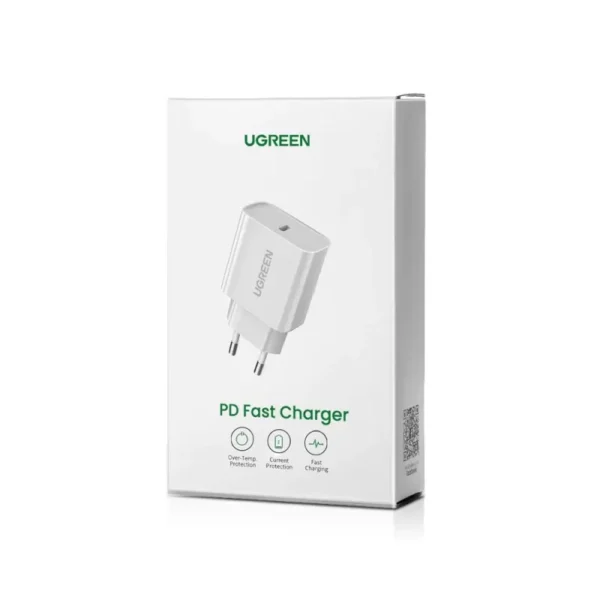 UGREEN USB C PD 20W Wall Charger white – EU plug - Image 2