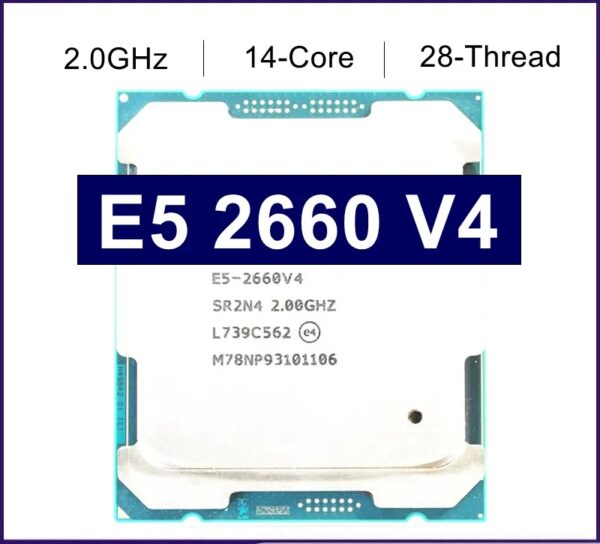 Used Xeon E5 2660 V4 E5-2660V4 Processor SR2N4 2.0GHz Fourteen nuclei 35M LGA 2011-3 CPU