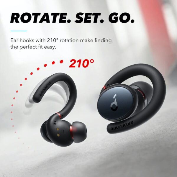 Anker Soundcore Sport X10 Bluetooth 5.2 Headphones Sports Rotating Ear Hooks Deep Bass IPX7 Waterproof Sweatproof Sport Earbuds - Image 6