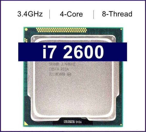 Used Core i7 2600 3.4GHz Quad Core Processor 8MB 5GT/s SR00B LGA 1155 cpu