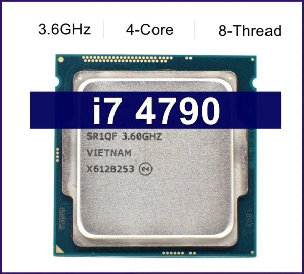 Used Core i7 4790 3.6GHz Quad Core 8M 5GT/s CPU Processor SR1QF LGA 1150