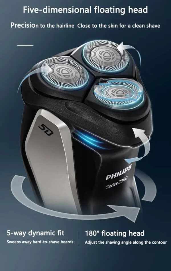 Philips S3208 New 3000 Series Original Electric Shaver Fast Charging Full Body Wash Intelligent Beard Razor Men Shaver - Image 9