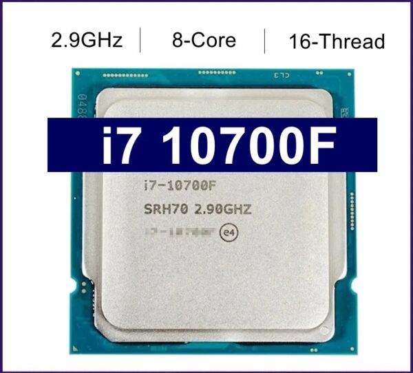 NEW Core i7 10700F 2.9GHz Eight-Core 16-Thread CPU Processor L2=2M L3=16M 65W LGA 1200 No Fan