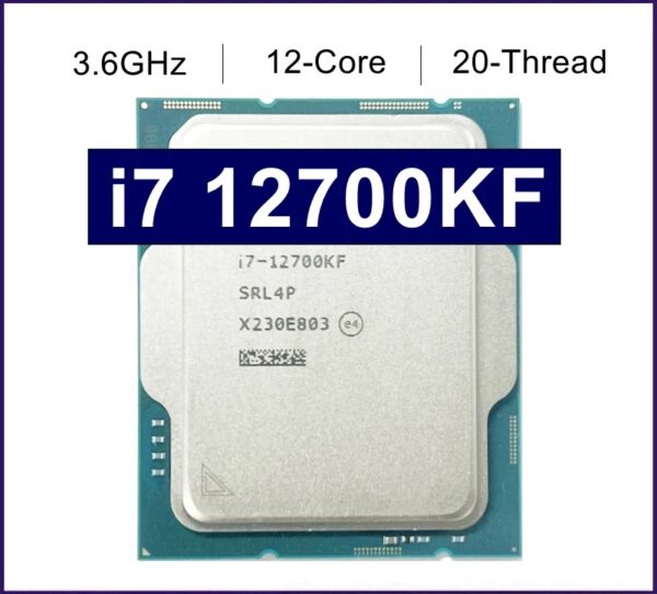 NEW Core i7 12700KF 3.6GHz Twelve-Core Twenty-Thread CPU Processor L3=25M 125W LGA 1700 no fan