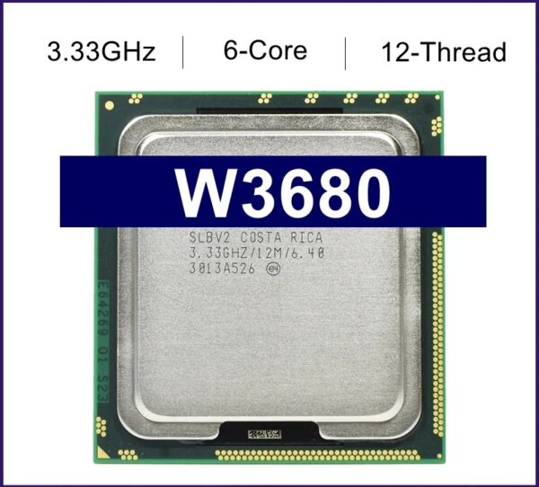 Used Xeon W3680 Processor 3.33GHz Six Core CPU SLBV2 LGA 1366 Processor