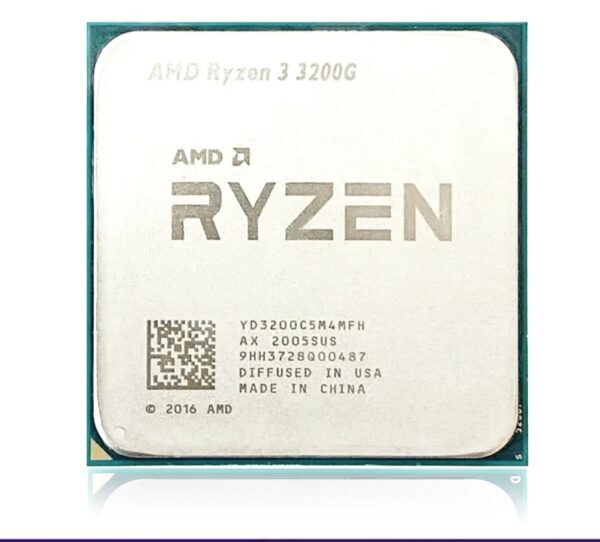 Used AMD Ryzen 3 R3 3200G 3.6GHz Quad-Core Quad-Thread 65W CPU Processor L3=4M Socket LGA AM4 B550M B550 Motherboard