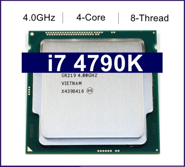 Used Core i7 4790K 4.0GHz Quad-Core 8MB Cache With HD Graphic 4600 TDP 88W Desktop LGA 1150 CPU Processor H81 motherboard