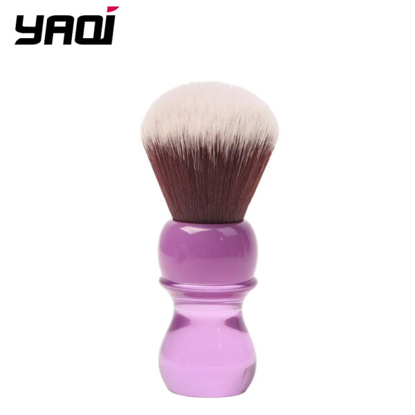 YAQI 24mm Purple Handle Mink Synthetic Hair Knot Mens Wet Shaving Brush