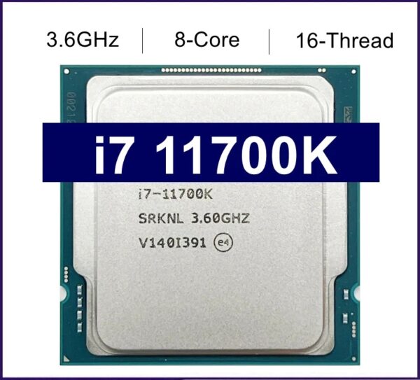 Used Core I7 11700K I7-11700K 3.6GHz Eight-cores Sixteen-threaded 16M 125W LGA 1200 CPU Processor