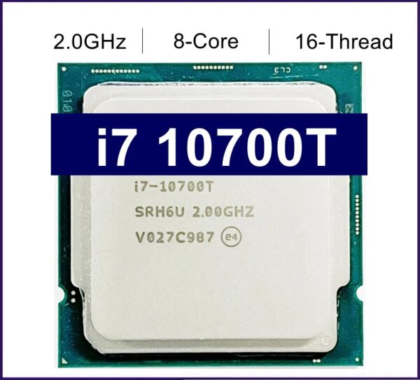 Used Core i7 10700T i7-10700T 2.0GHz Eight-cores Sixteen-threaded 16M 35W LGA 1200 CPU Processor