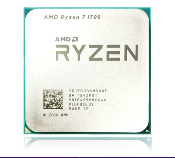 Used AMD Ryzen 7 R7 1700 3.0GHz Eight-Core Sixteen-Thread CPU Processor 65W Socket LGA AM4 B550M B550 Motherboard