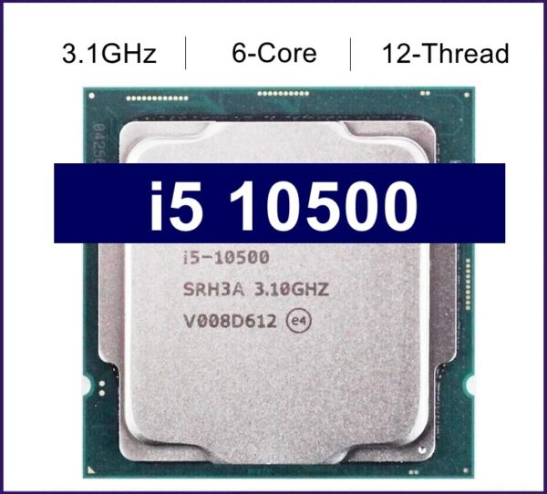 Used Core i5 10500 3.1GHz Six-Core Twelve-Thread CPU Processor L2=1.5M L3=12M 65W LGA 1200