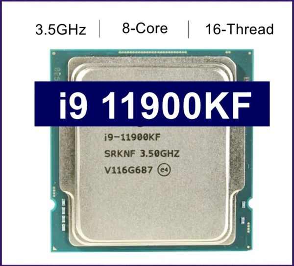 New Core i9 11900KF 3.5GHz Eight-Core 16-Thread CPU Processor L3=16MB 125W LGA 1200 Sealed but without cooler