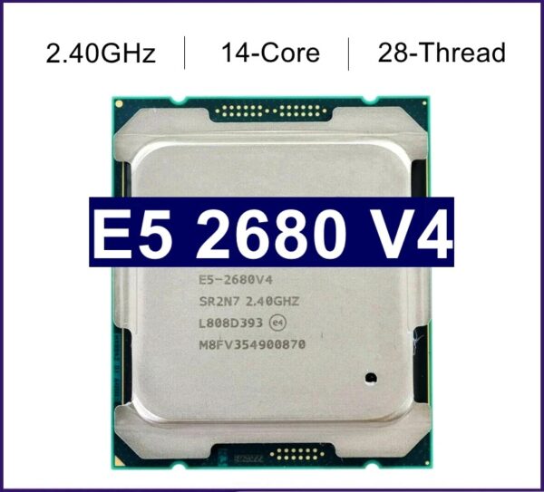 Used XEON E5 2680 V4 CPU PROCESSOR 14 CORE 2.40GHz SR2N7 LGA 2011-3 x99 motherboard cpu