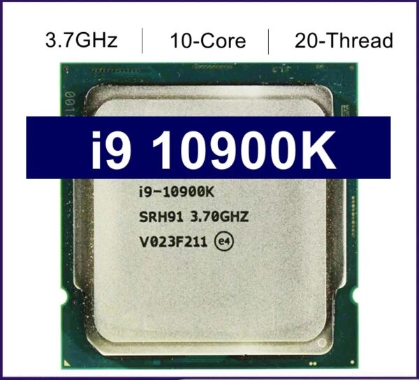 NEW Core i9 10900K 3.7GHz Ten-Core 20-Thread CPU Processor L3=20MB 125W LGA 1200 Sealed but without cooler