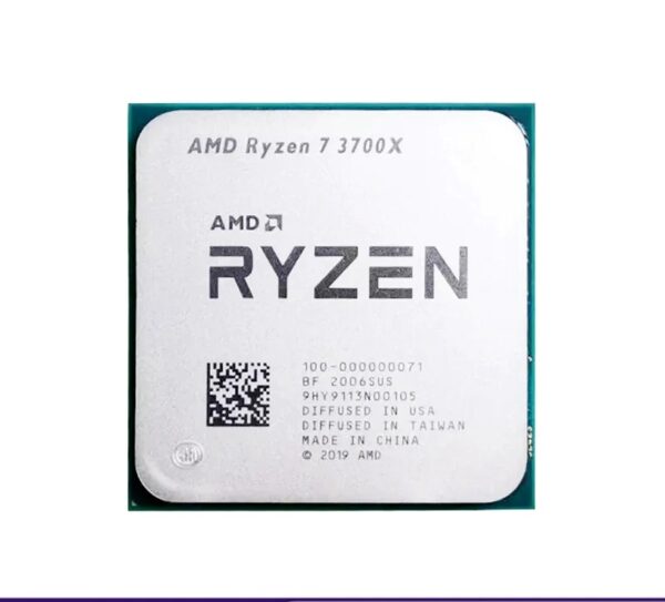 Used Ryzen 7 3700X R7 3700X 3.6GHz Eight-Core Sixteen-Thread CPU Processor 65W 7NM L3=32M Socket LGA AM4 B550M B550 Motherbo