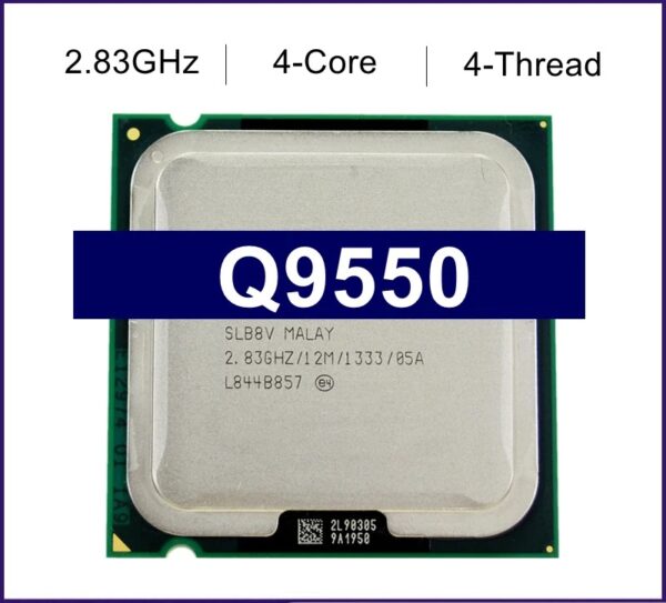 Used Core 2 Quad Q9550 Processor 2.83GHz 12MB L2 Cache Desktop LGA 775 CPU G41 Motherboard