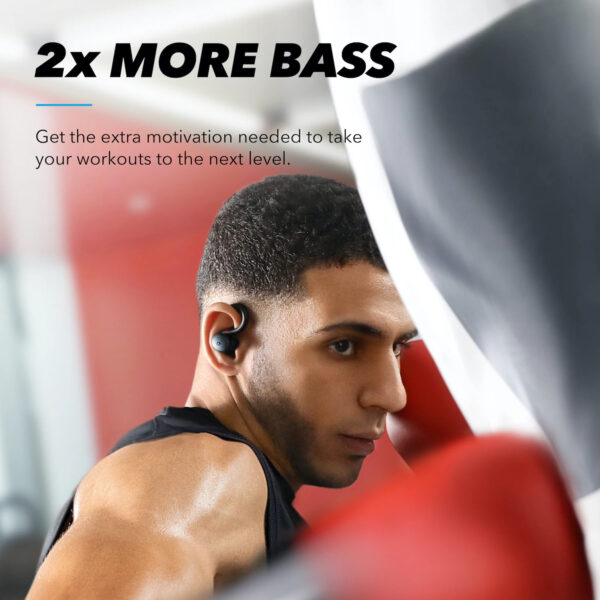 Anker Soundcore Sport X10 Bluetooth 5.2 Headphones Sports Rotating Ear Hooks Deep Bass IPX7 Waterproof Sweatproof Sport Earbuds - Image 5