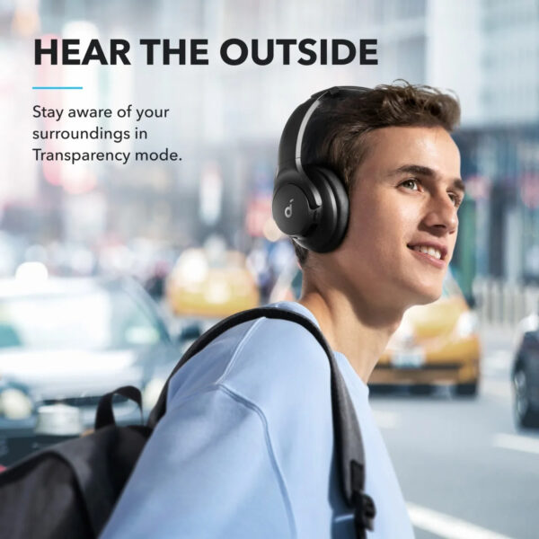 soundcore by Anker Q20i Hybrid Active Noise Cancelling Headphones Wireless Over-Ear Bluetooth 40H Long ANC Playtime - Image 3