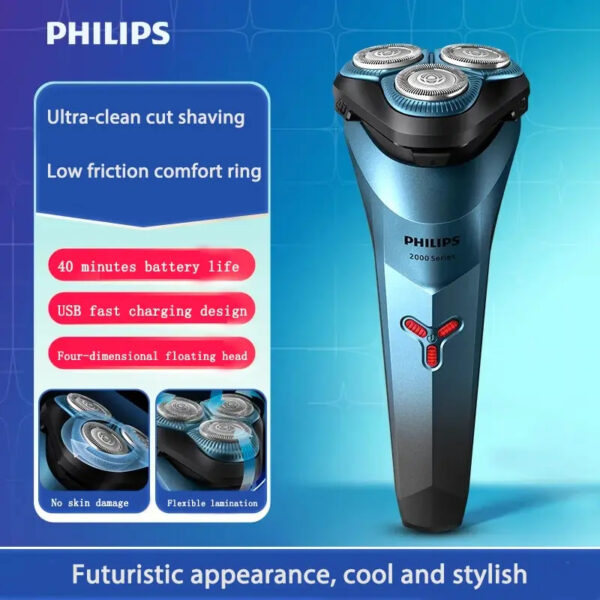 PHILIPS S2313 New 2 Series Upgrade Model USB Interface Men's Recommended Trend Portable Full Body Wash Razor for Boyfriend