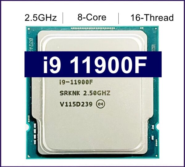 New Core i9 11900F i9-11900F 2.5GHz Eight-cores Sixteen-threaded 16M 65W LGA 1200 CPU Processor