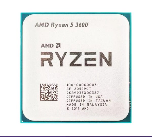 Used Ryzen 5 R5 3600 3.6GHz Six-Core Twelve-Thread CPU Processor 7NM 65W L3=32M B550M B550 Motherboard