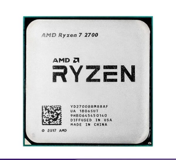 Used Ryzen 7 R7 2700 Processor 3.2GHz Eight-Core Sixteen-Thread CPU L3=16M 65W Socket LGA AM4 B550M B550 Motherboard