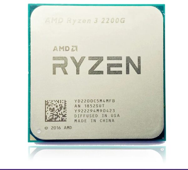 Used AMD Ryzen 3 R3 2200G 3.5GHz Quad-Core Quad-Thread CPU Processor Socket LGA AM4 B550M B550 Motherboard