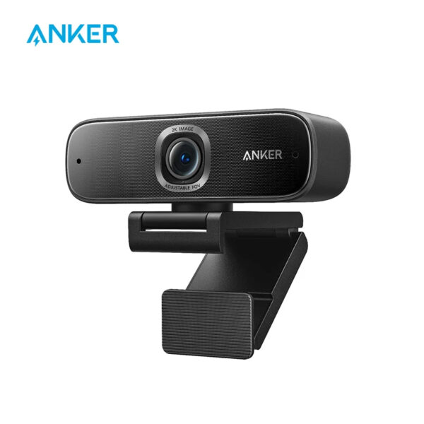 Anker PowerConf C302 Smart Full HD Webcam, AI-Powered Framing & Autofocus 2K Webcam with Noise-Cancelling Microphones