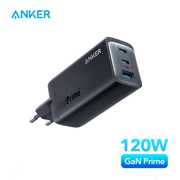 Anker 737 Charger 120W GaN Charger USB Type C Charger GaN Prime Fast Charger USB Phone Charger For iphone 15/15 pro For Galaxy