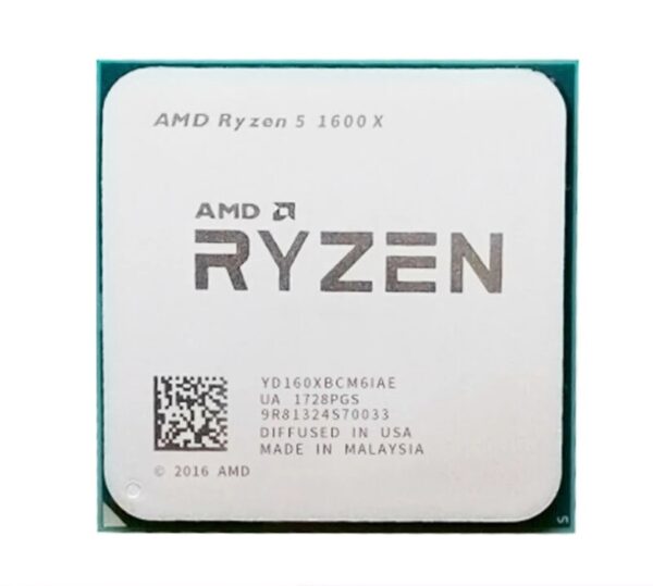 Used Ryzen 5 R5 1600X 3.6GHz Six-Core Twelve-Thread CPU Processor 95W L3=16M Socket LGA AM4 B550M B550 Motherboard