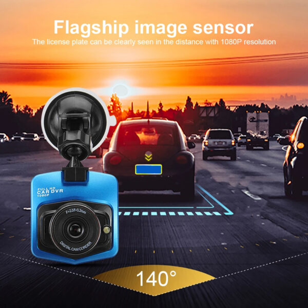 Car DVR Suction Cup HD 1080P Vehicle Video Recorder Night Vision Loop Recording 2.4 Inch LCD Screen Motion Detection G-Sensor - Image 5