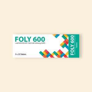 Foly Tablets 600Mg (1 Box = 30 Tablets)